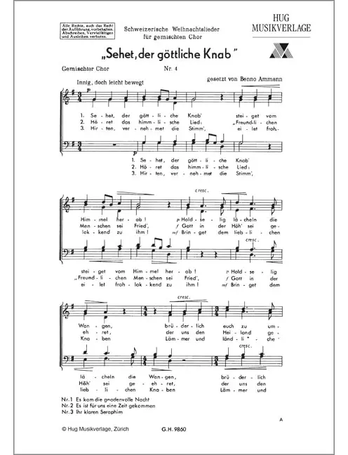 Sehet der göttliche Knab